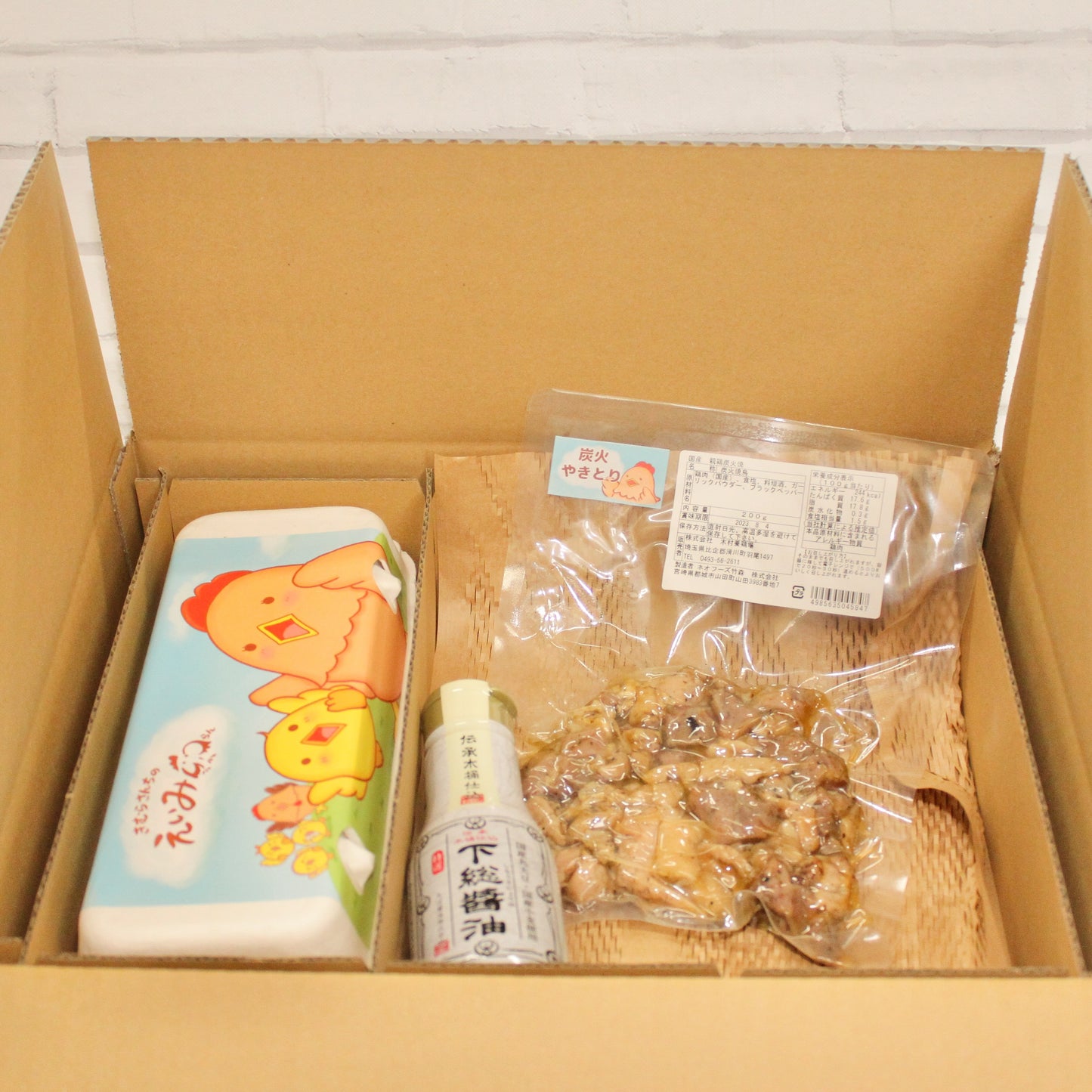 おつまみセット【下総醬油と炭火焼き鳥】